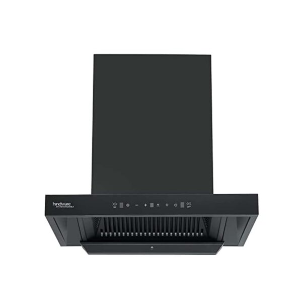 Hindware Smart Appliances Atlanta 60 cm 1350 m³/hr Filterless Auto-Clean Kitchen Chimney With MaxX Silence Technology, Motion Sensor (32% Less Noise, Touch Control, Black)