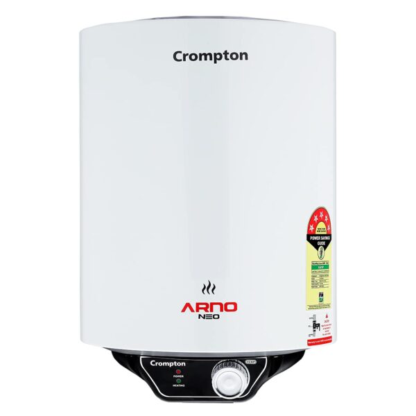 Crompton Arno Neo 25-L 5 Star Rated Storage Water Heater (Geyser) with Advanced 3 Level Safety (White) National Energy Conservation Award Winner 2023