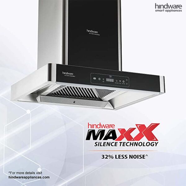 Hindware Optimus iPro 60 cm 1400 m³/hr Chimney IoT enabled | brand new Display pcs with warranty - Image 2