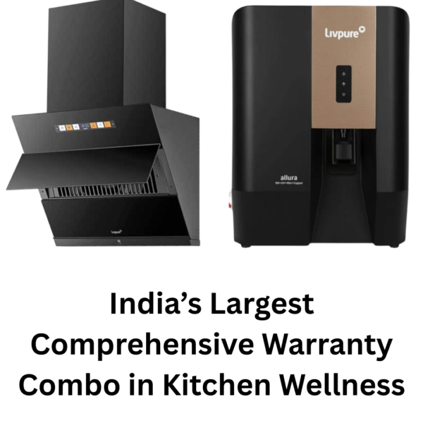 Livpure Premium Kitchen Combo: Allura Premia 7L RO+UV+UF+Alk+Cu Water Purifier (10-Stage) with 30-Month Warranty & Genix BLDC 60cm Kitchen Chimney (1750 m³/hr) - Image 5